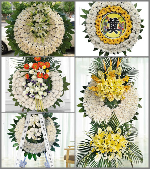 上海嘉定区南翔镇静华村花圈速递